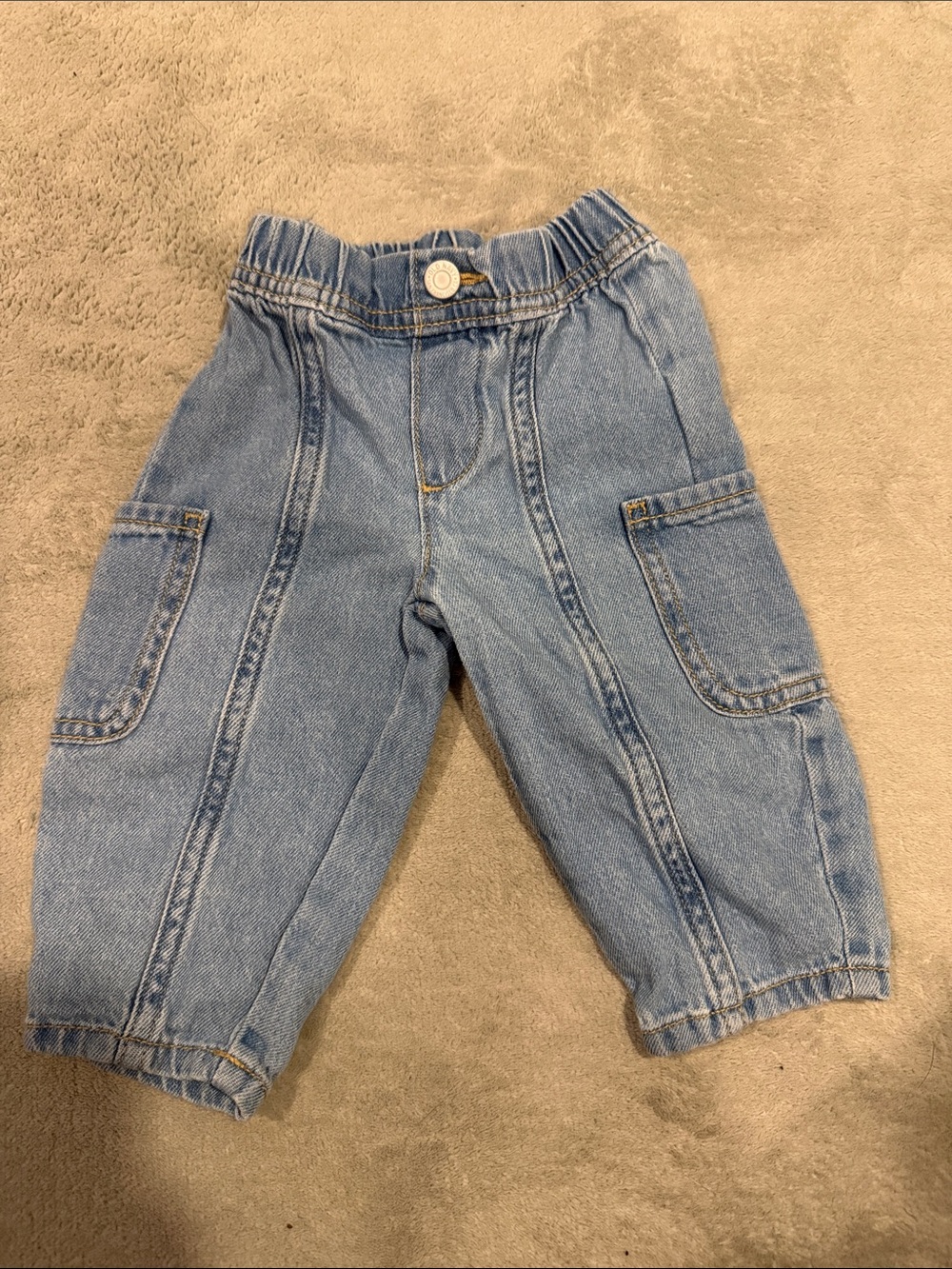 Old Navy Light Blue Denim Cargo Jeans